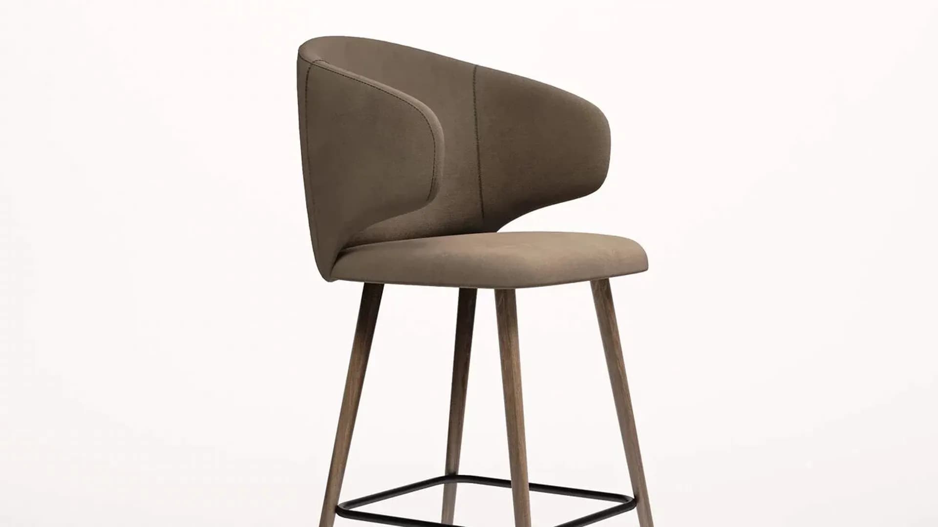 Scaun de bar ORLEAN WOOD 1