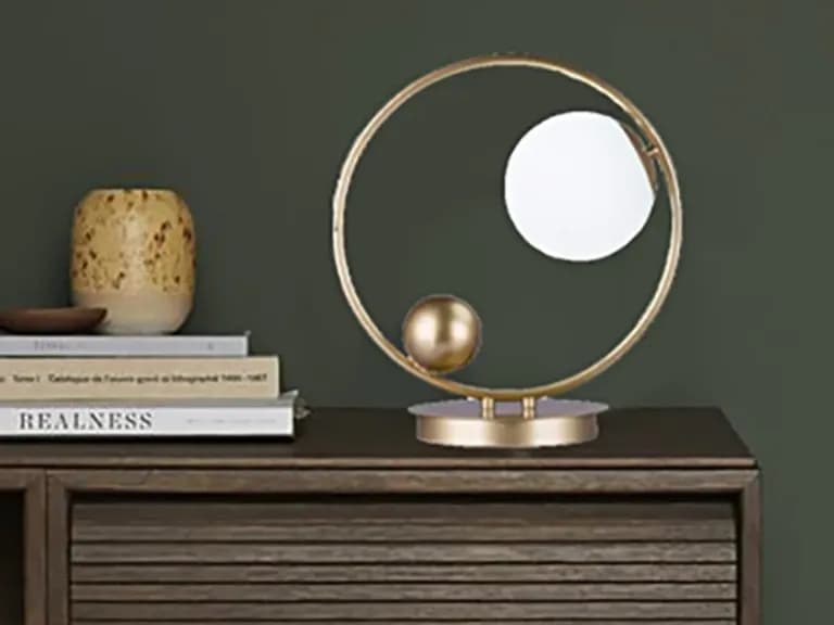 Lampă de masă BERRY GOLD/WHITE H34 2